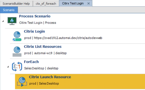 ScenarioBuilder for Citrix Storefront